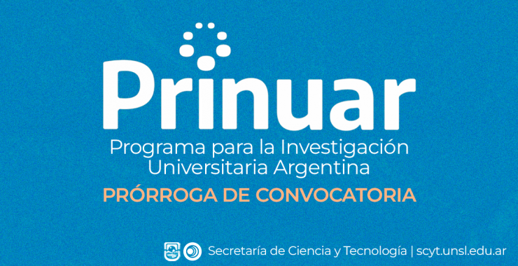 PRINUAR: Prórroga de Convocatoria