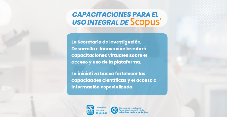 Capacitaciones para el uso de Scopus en la UNSL