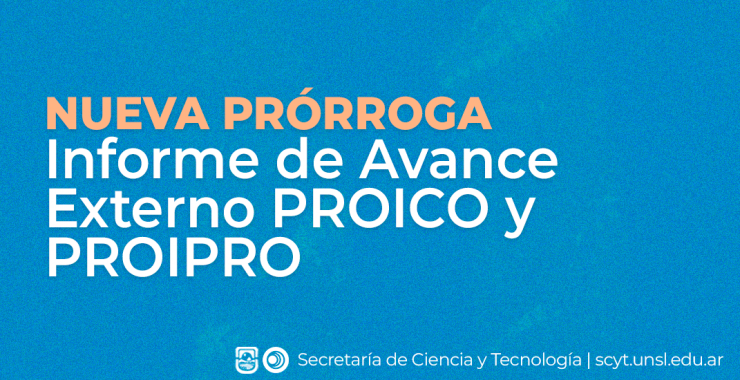 Informe de Avance Externo PROICO y PROIPRO