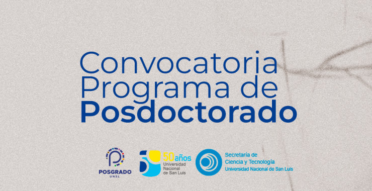 Convocatoria del Programa de Posdoctorado de la UNSL 2023